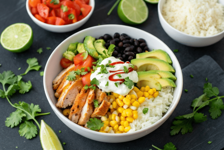 Chicken Burrito Bowl (High Protein)