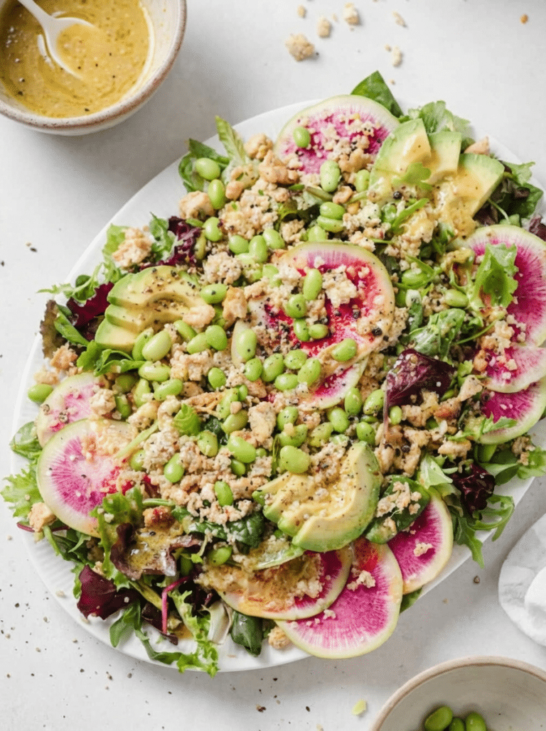 high protein spring salad