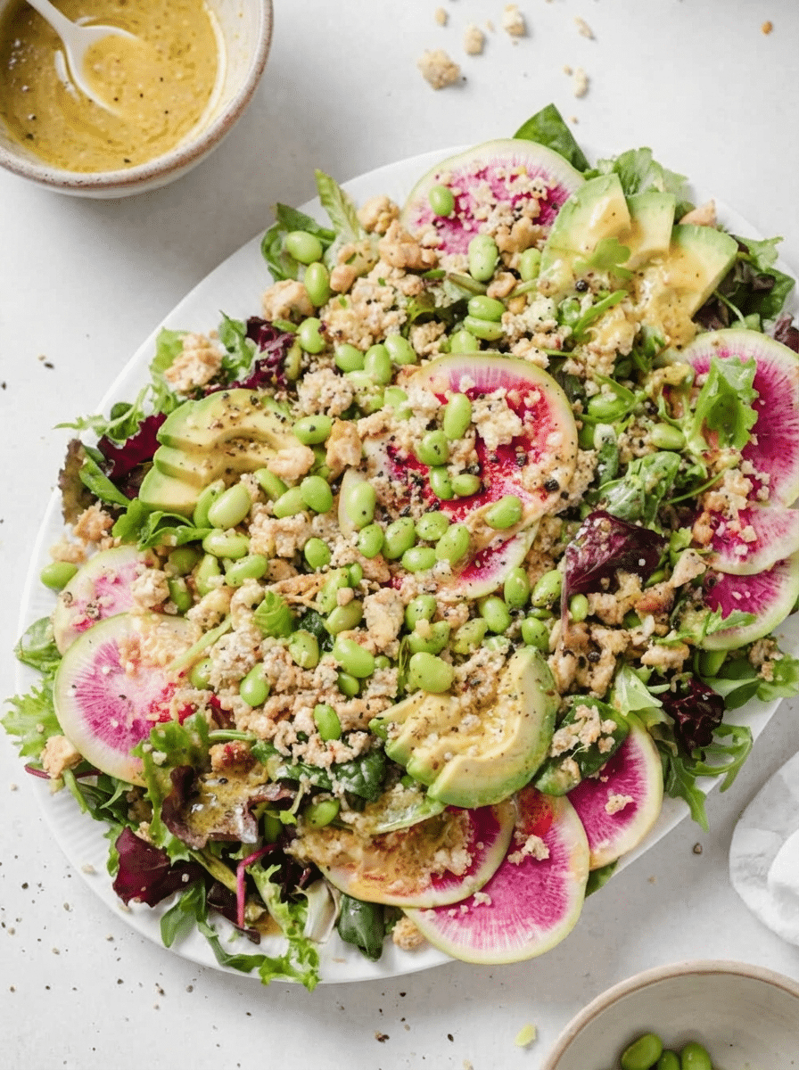 high protein spring salad