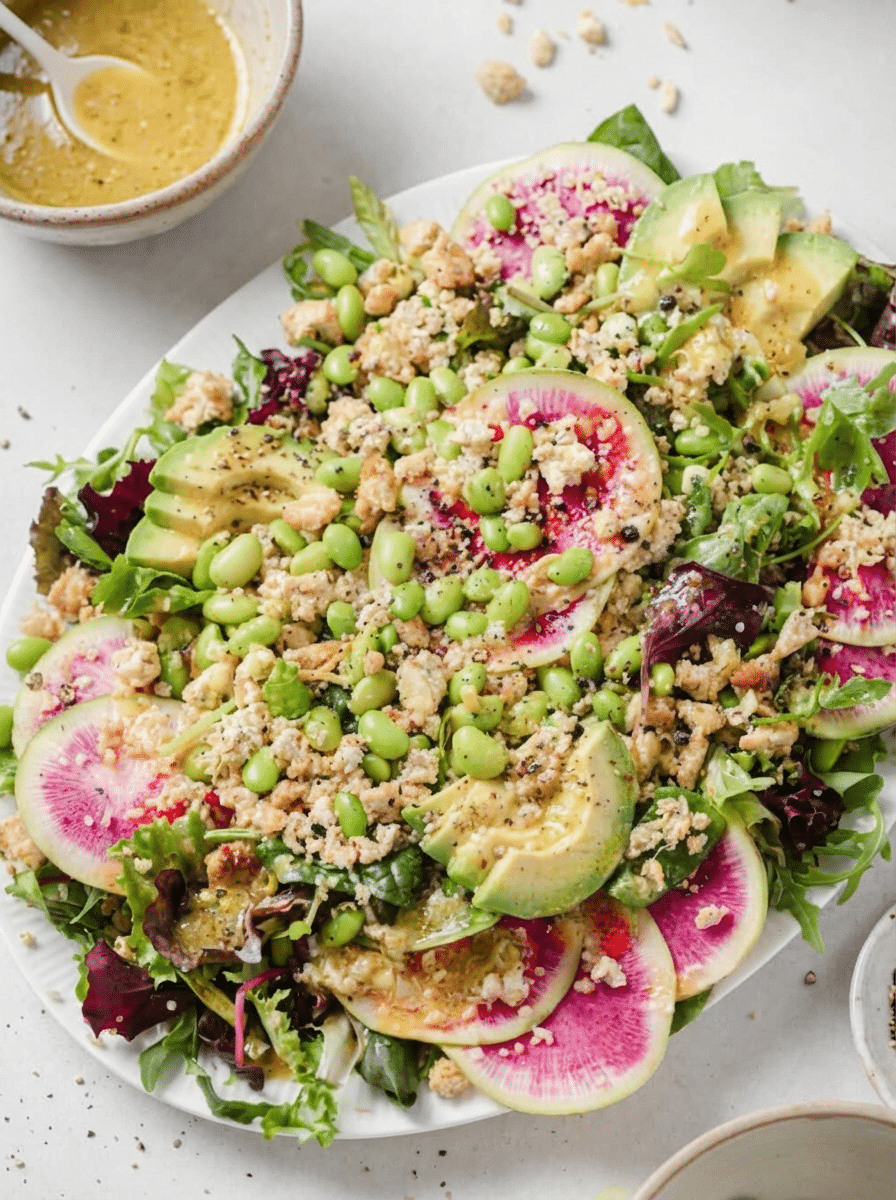High Protein Chicken Burrito Bowl inspired prep steps for high protein spring salad — chopping vegetables, slicing chicken, and assembling bowls